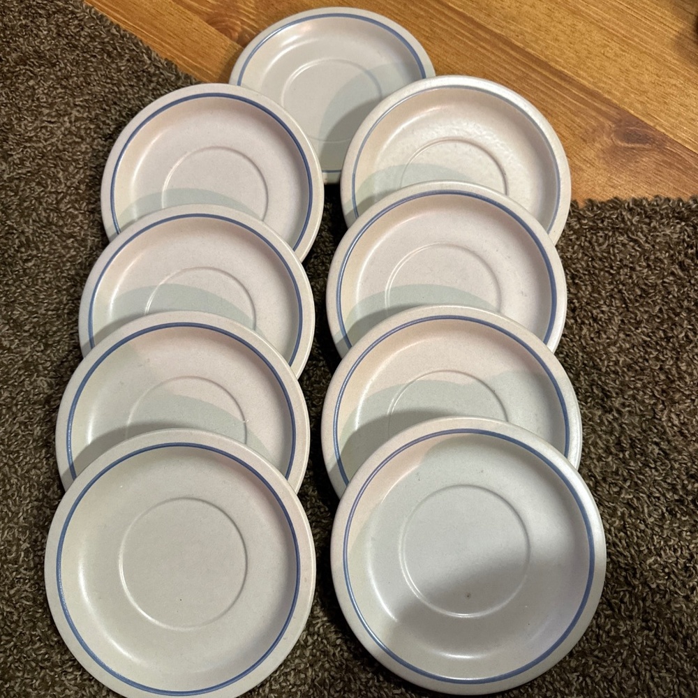 Pfaltzgraff original set of 9 Yorktowne saucers